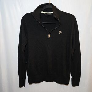 Ted Baker London 100% Wool 1/4 Zip Lightweight Pullover Sweater, sz 4/ 8-10